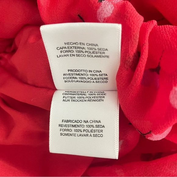 Joie Hafsa Fiesta one shoulder red midi dress 26565 - Picture 7 of 11